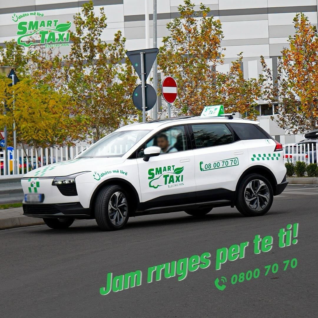 Smart taxi on road